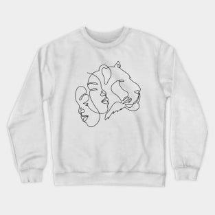 Dancing through the pain, coming out like a lion Crewneck Sweatshirt